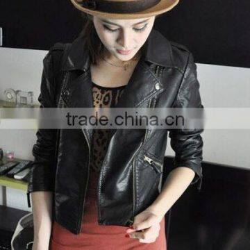 Custom Leather Jacket for Women Leather Jacket Wholesale photo-5