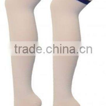 Knee white long football socks