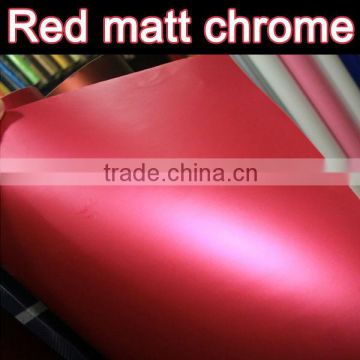 High quality Chrome matt PVC film for car body decoration 1.52*20m