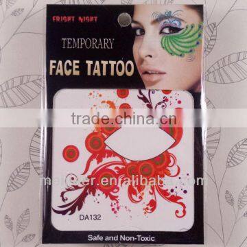 2013 New Design Magic Instant full face temporary tattoo,sexy eye tattoo