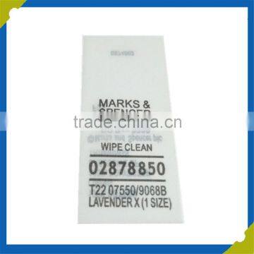 Customized garment accessories polyester satin garment care label