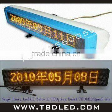 YELLOW MINI led taxi moving message sign display board