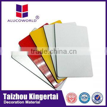 Alucoworld low price curtain wall cladding high glossy aluminum composite panel