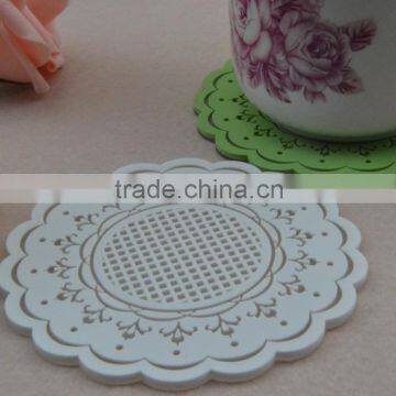 New design fashion silicone cup coaster in mats