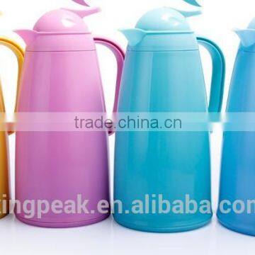 Hot Selling large glass vacuum flask /Plastic thermo flask /Vacuum coffee pot with glass liner very good design