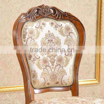 No Folded Wood Chair Baroque Wooden Dining Room Chair photo-2