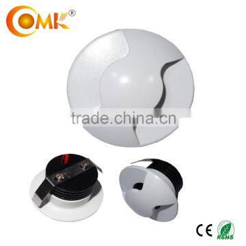 2 Face Glowing 1/3W round and aluminum body LED wall washer light