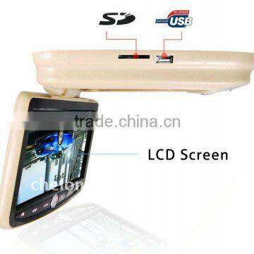 china Flip Down 12v Tv 9" Multi-media digital Panel car dvd lcd player