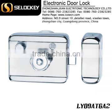 Remote controlled electronic IC card lock for fire door glass door