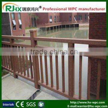 Composite sheet material for outdoor public landscape construction fencing and handrailing