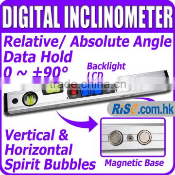 Digital Level 360 Degree Range Angle Finder Spirit Level Upright Magnets Inclinometer