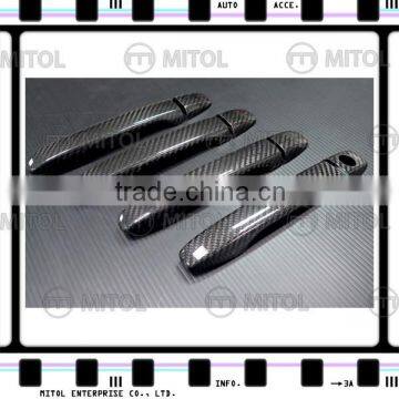 For Subaru WRX 2014- Carbon Fiber Car Door Handle Cover w/ 1 Keyhole photo-3