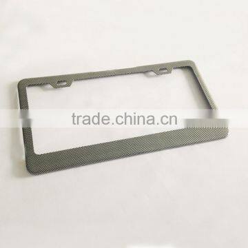Custom USA Size Stainless Steel Carbon Fiber Film License Plate Frame ,number Plate Frame photo-5