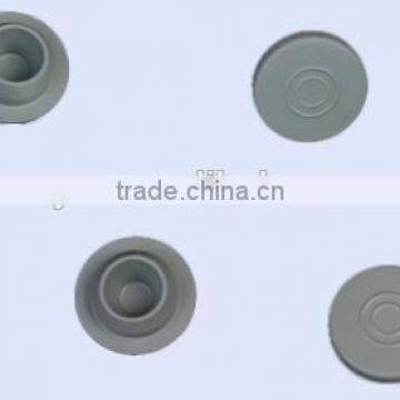 Butyl rubber stoppers for injection