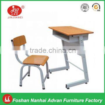 Study table plywood metal leg for school furniture