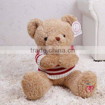 factory custom animal stuffed teddy bear toy plush teddy bear with sweater