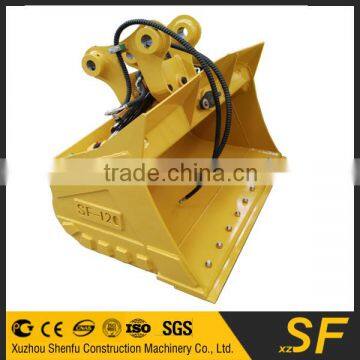 wholesale price excavator tilting mud bucket for 12ton