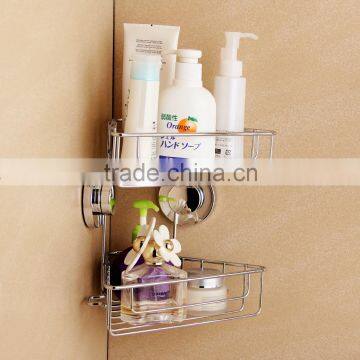 Suction cup deep metal wire bottle storage holder