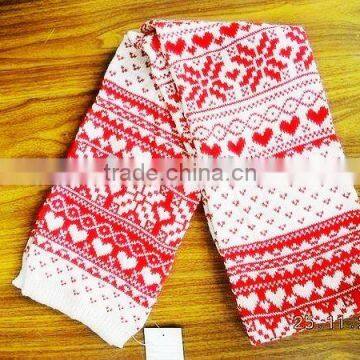 fashion acrylic knitted scarf