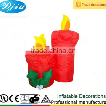 DJ-XT-03 inflatable three candle lighted christmas outdoor decoration