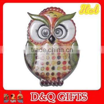 Hot selling Poly resin owl shaped fridge magnets