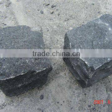 black granite paving stone