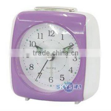 Cute plastic table alarm clock bedside clock, candy color clock