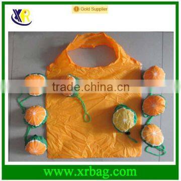 Customized Orange Shaped Polyester Foldable Shopping Bag Wholesale