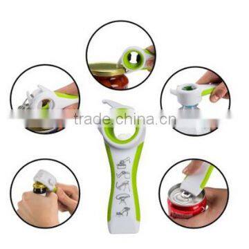 4 In 1 Multifunction Can Opener Kitchen Tools 1PC Skidproof Jar/Bottle Opener Beer/Wine Helper