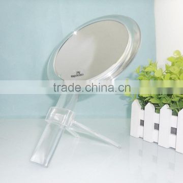 10x magnification Clear Acrylic Hand held mirror