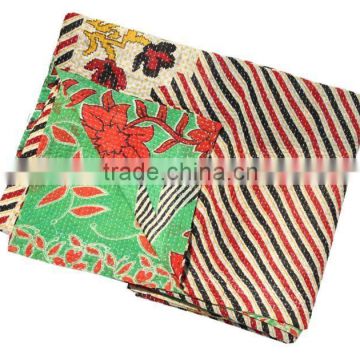 VINTAGE SARI KANTHA QUILTS at discounted prices directly from manufacturer in India