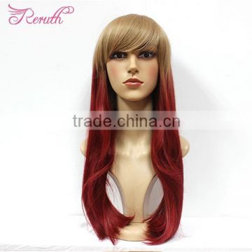 OEM high quality virgin brazilian human colorful wig hair natural