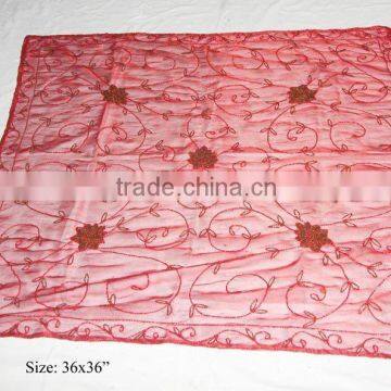 beaded table cloth, table cloth, printed table cloth