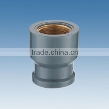 NBR 5648 pipe fittings pvc coupling with brass (thread & female)