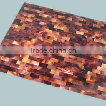 Black pen shell mosaic tiles with brick design