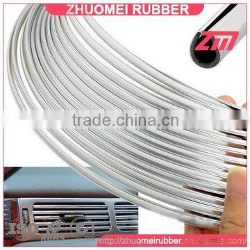 inner decoration U section chrome trim strip