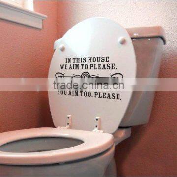 Words toilet sticker