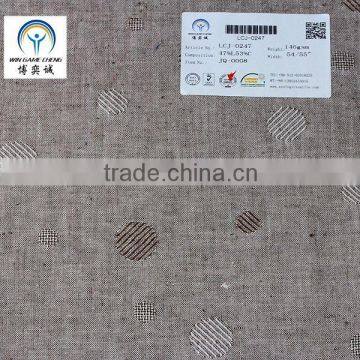 linen cotton jacquard fabric