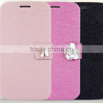 Silk Pattern Flip Leather Case With Card Slot Phone Case Wholesale For Samsung Grand 2