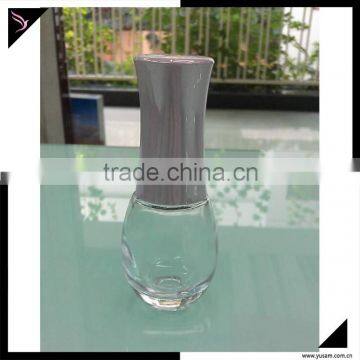 Empty glass nail polish bottle mini clear nail polish bottle