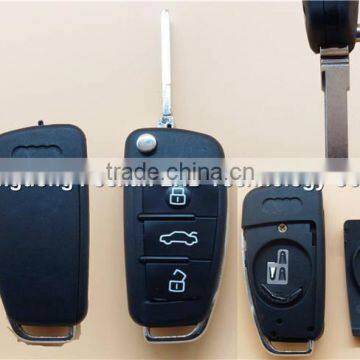 Discount key blank for car key A6L 3 buttons remote key fobs case