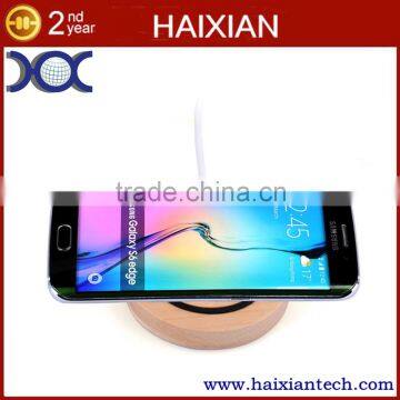 Portable QI Wireless battery charger wood For mobile phone compatible for android and for iphone