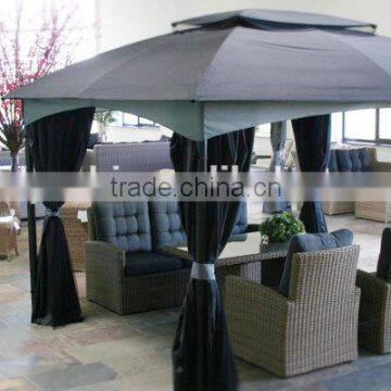 Fashionable Italy Style Outdoor Rattan Coffee Table and Chairs Set Round Wicker Sofa