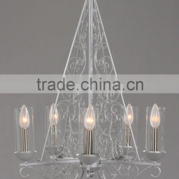 2015 Iron chandelier silver for indoor decorative lighting with CE