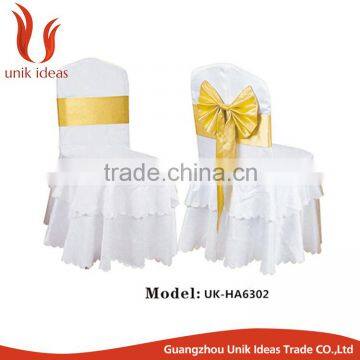 wholesale ruffled with skirt chair cover uesd banquet wedding