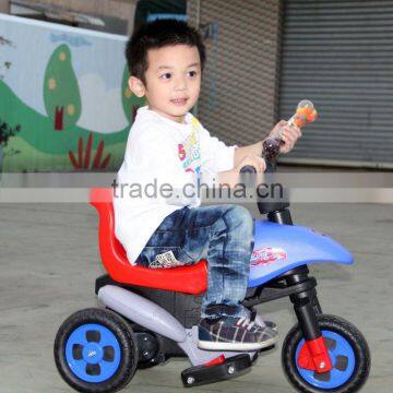 rechargeable kids motorcycles with 6V battery safe backrest 8012