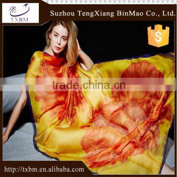 100% silk chiffion , long scarf , 8mm