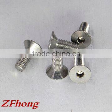 m2 - m12 din7991 304 stainless steel hex countersunk flat screw