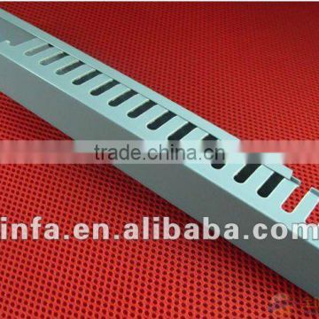 pvc floor cable trunking square slotted cable trunking