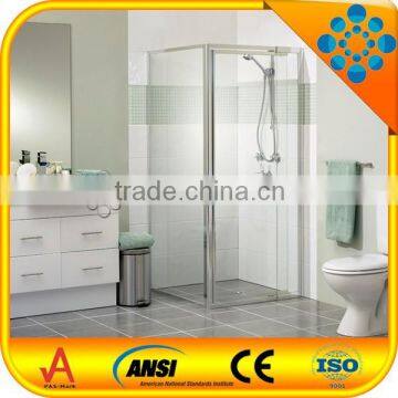 tempered glass aluminum frame sliding tempered glass shower door